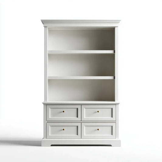 Regał, Łóżka z 4 białą szufladą MDF 90 x 40 x 210 cm prostokątny