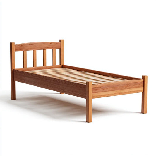 Rama łóżka, One- bed ramka w drewnie z drewna iglastego 90 x 190 cm z rozłupaną podstawą